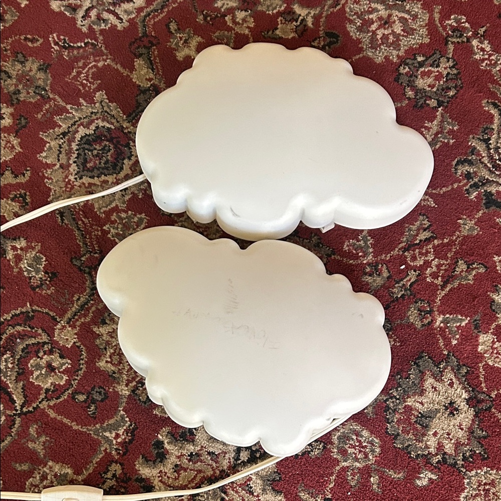 IKEA White Cloud Night Light Pair BUNDLE